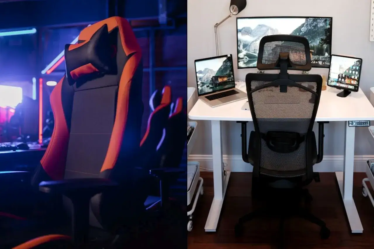 porównanie fotela gamingowego i ergonomicznego krzesła biurowego